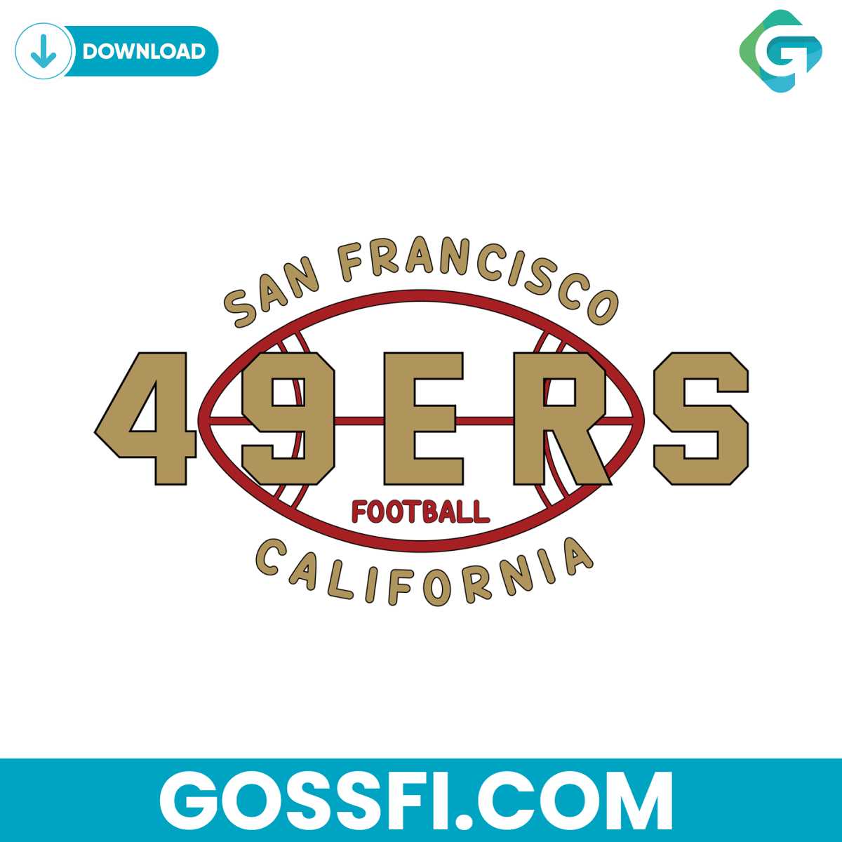 san-francisco-49ers-football-california-svg