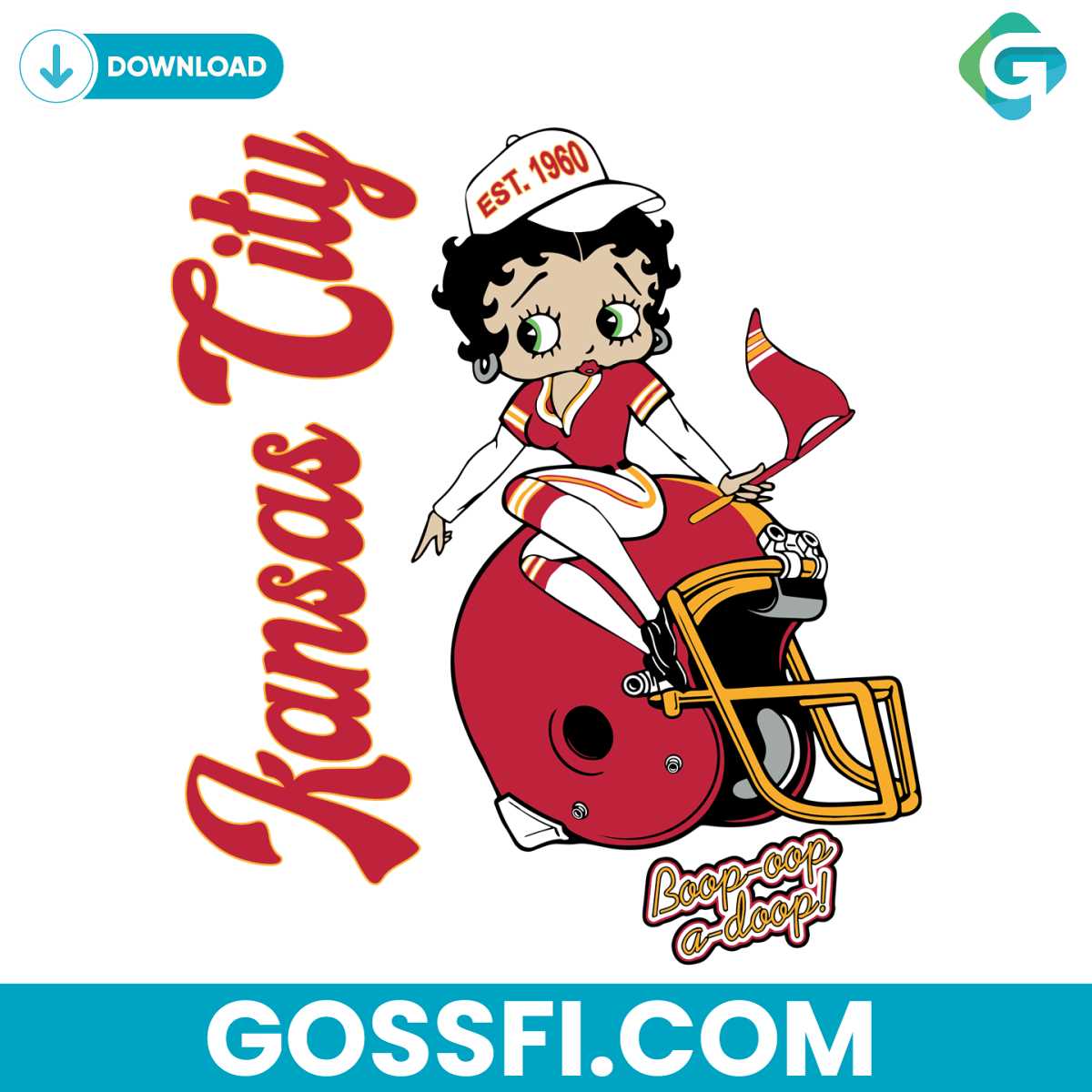 kansas-city-football-boop-oop-a-doop-svg