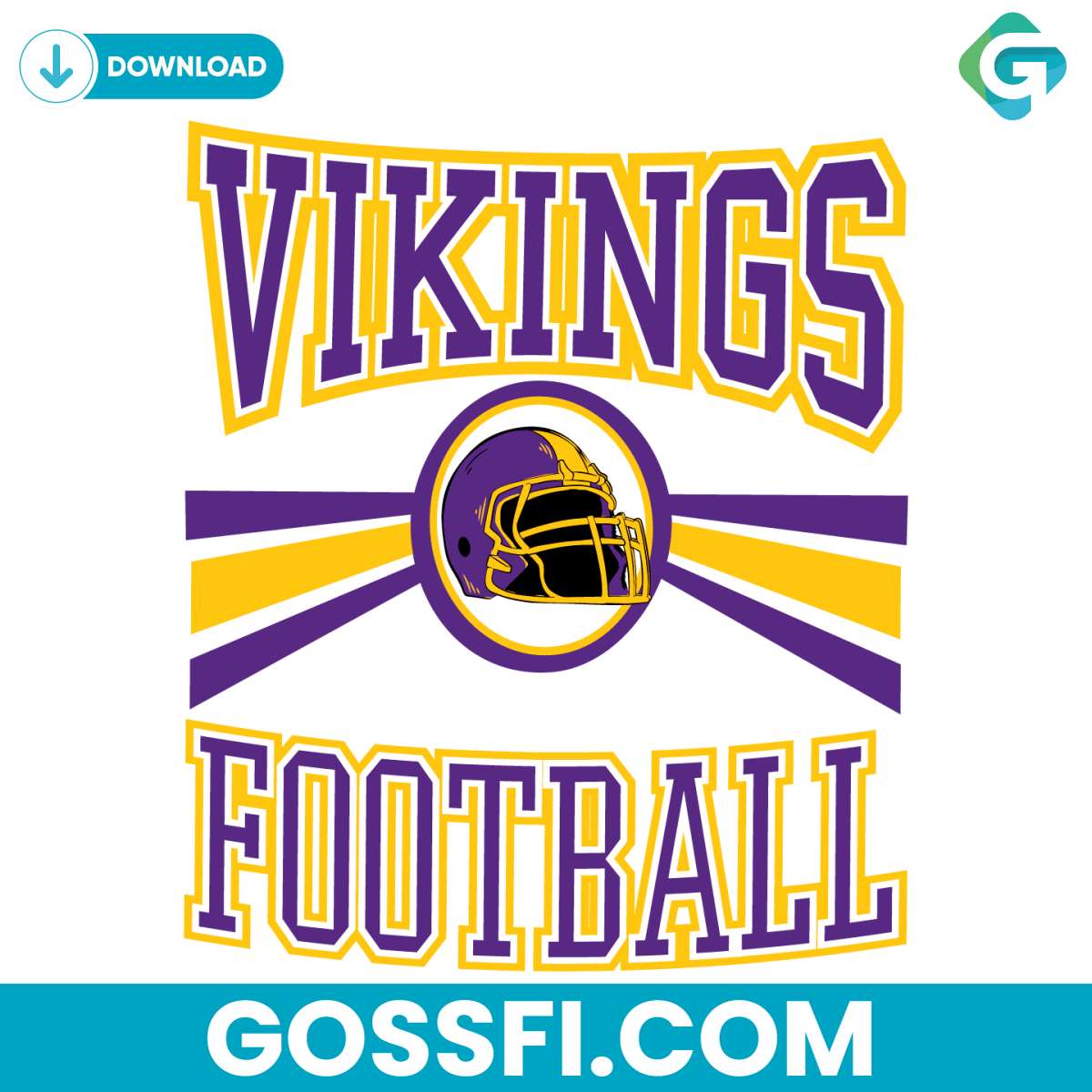 retro-vikings-football-helmet-svg-digital-download