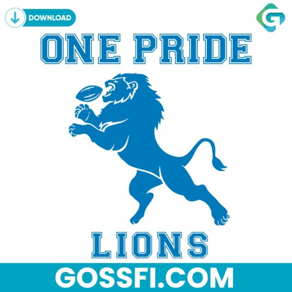 one-pride-lions-detroit-football-svg-digital-download