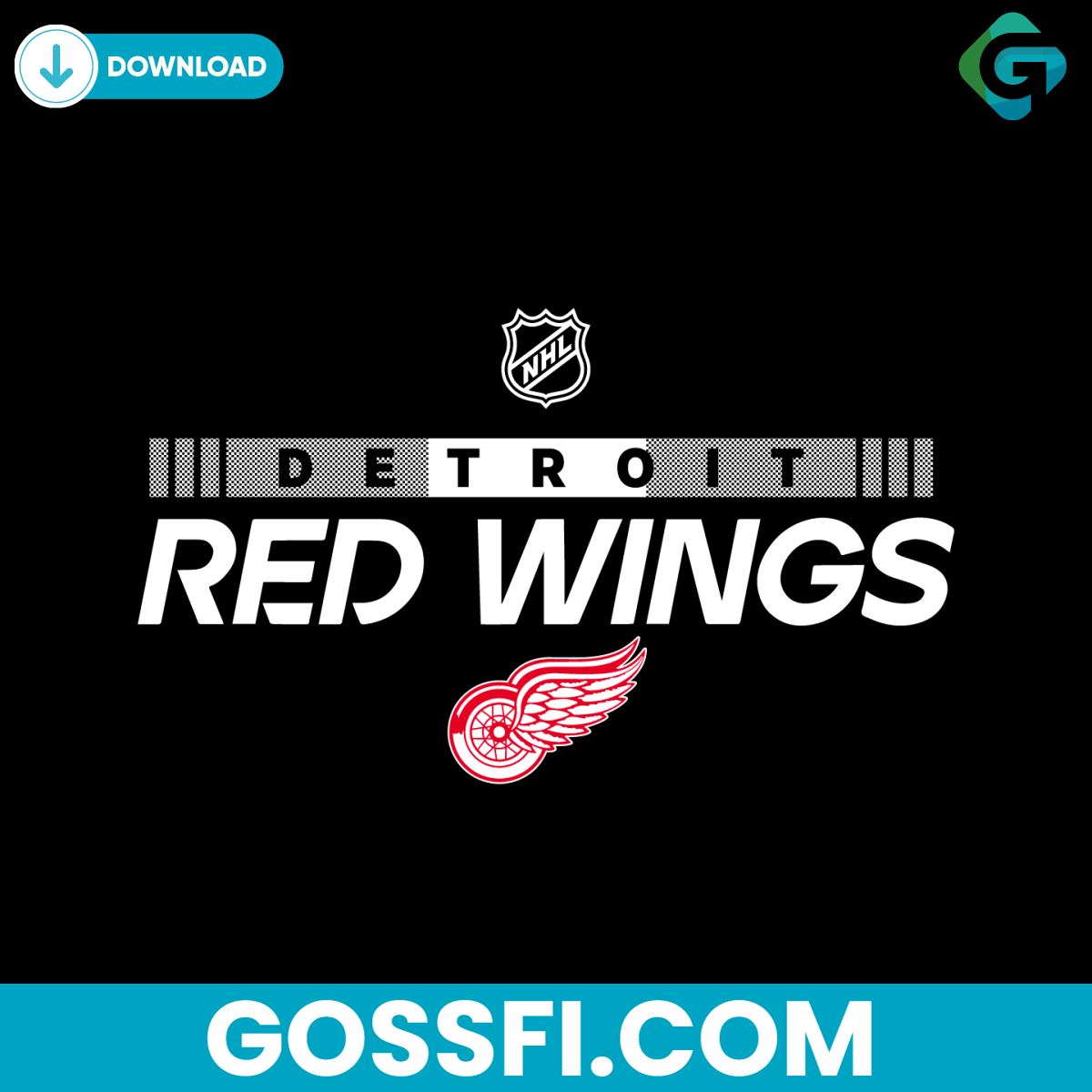 Retro Detroit Red Wings NHL Svg Digital Download - Gossfi.com