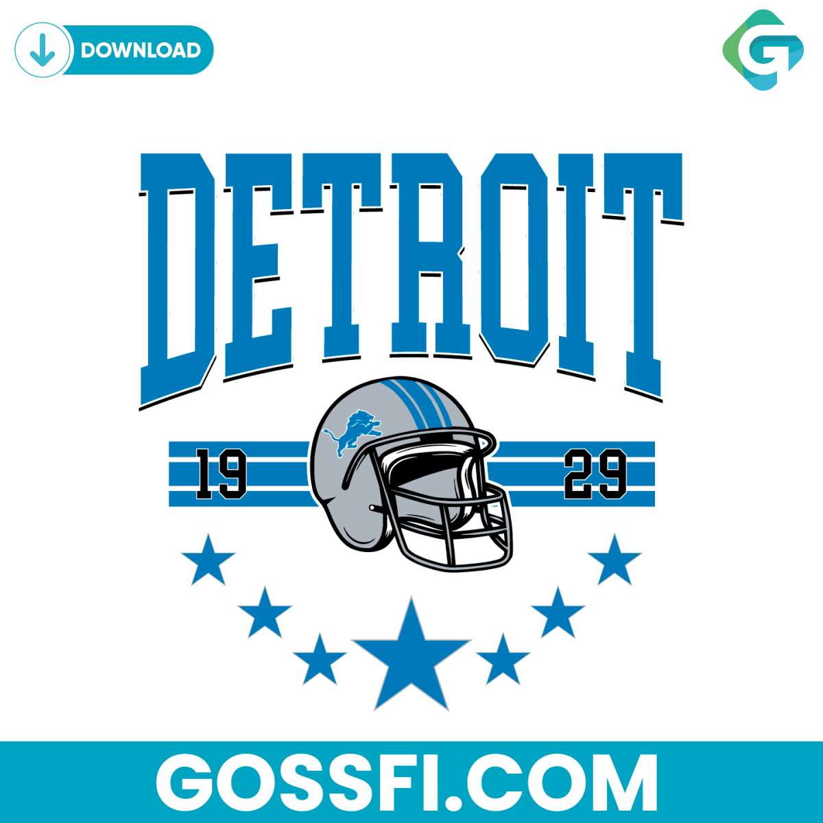 football-detroit-1929-svg-cricut-digital-download