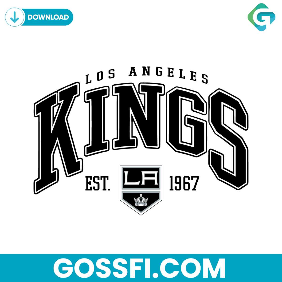 los-angeles-kings-hockey-team-svg-digital-download