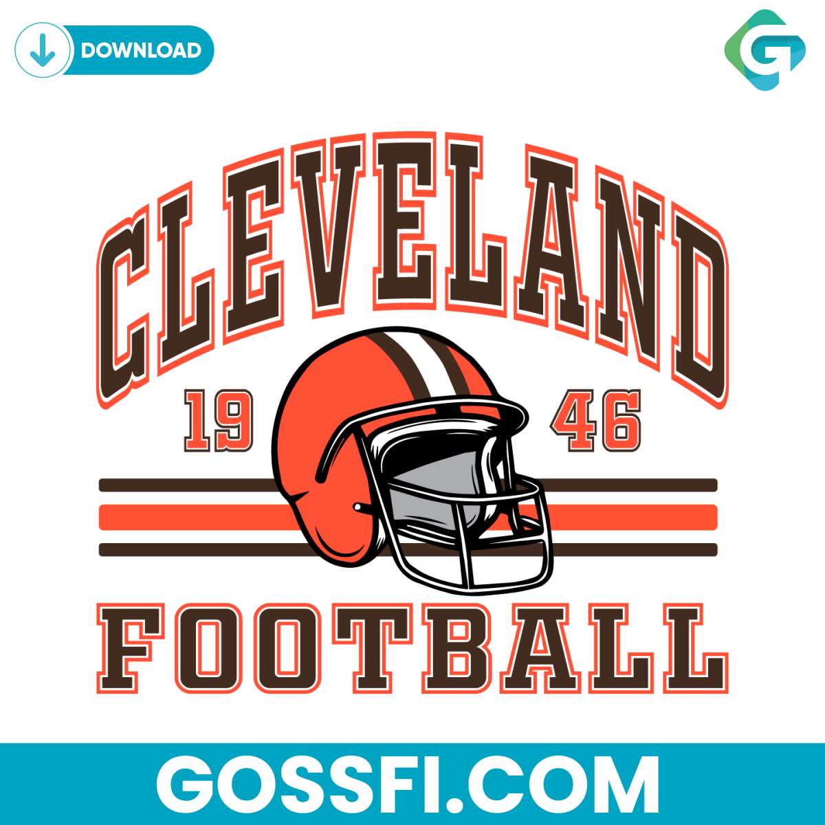 cleveland-1946-football-svg-digital-download