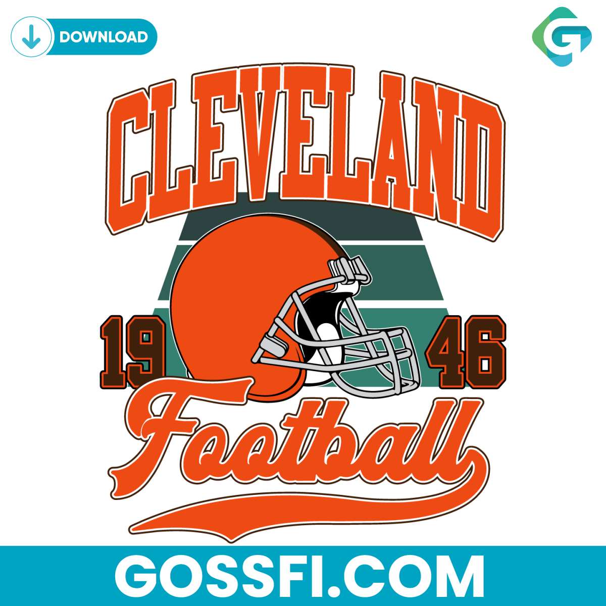 retro-cleveland-1946-football-svg-digital-download