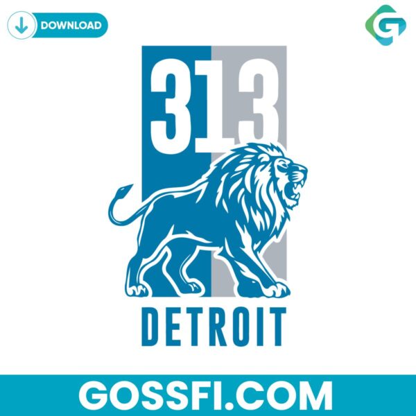 313-detroit-lions-michigan-football-svg-digital-download