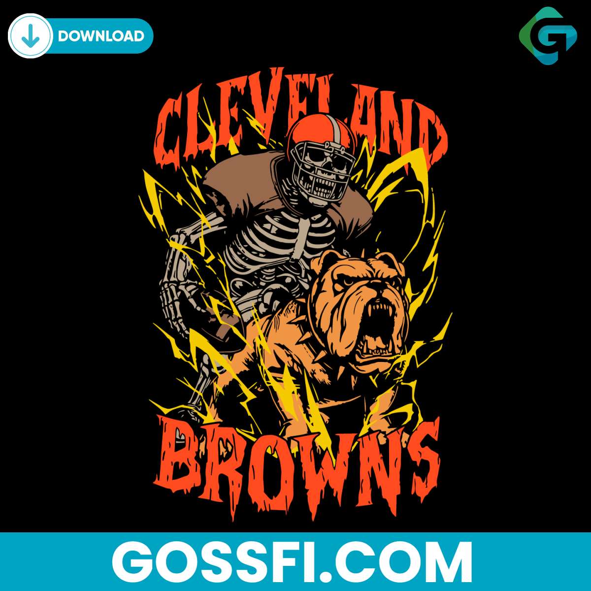 skeleton-cleveland-browns-football-png