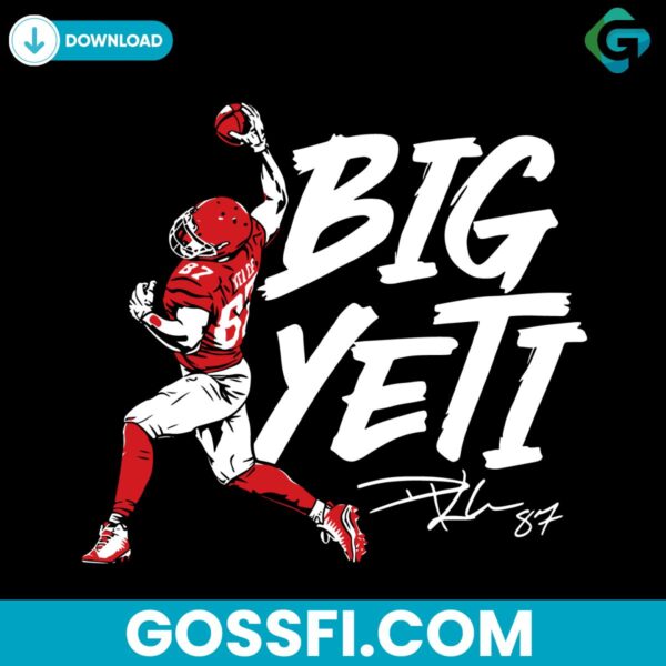 travis-kelce-big-yeti-kansas-city-chiefs-player-svg