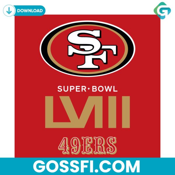 super-bowl-lviii-san-francisco-49ers-football-svg