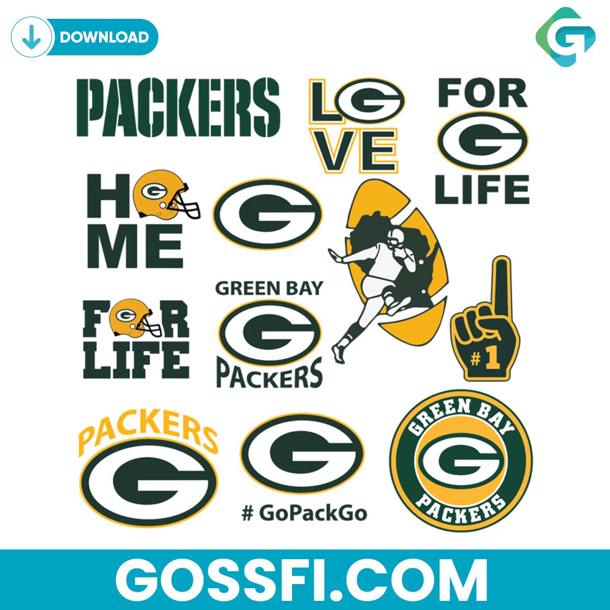 bundle-green-bay-packers-logo-team-svg