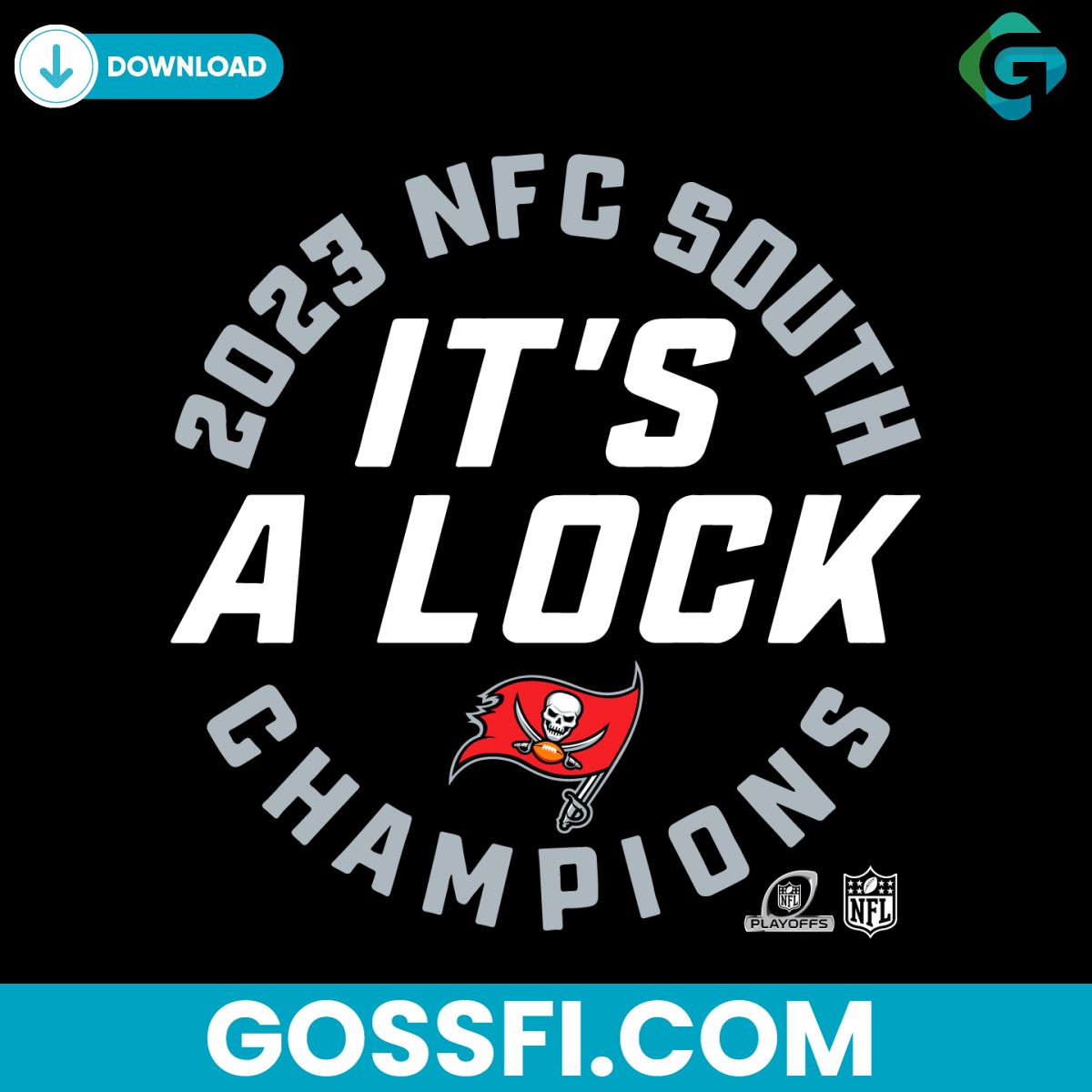 its-a-lock-2023-nfc-south-champions-tampa-bay-buccaneers-svg