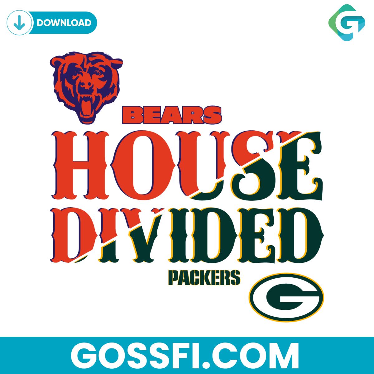 house-divided-bears-and-packers-svg-digital-download
