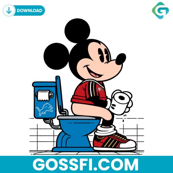 funny-49ers-mickey-mouse-sitting-on-detroit-lions-toilet-svg