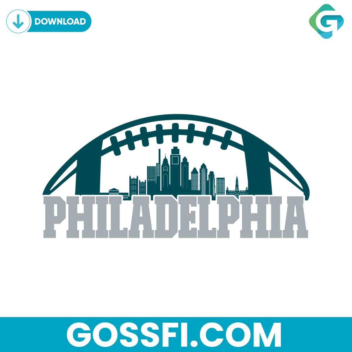 philadelphia-football-skyline-svg-digital-download