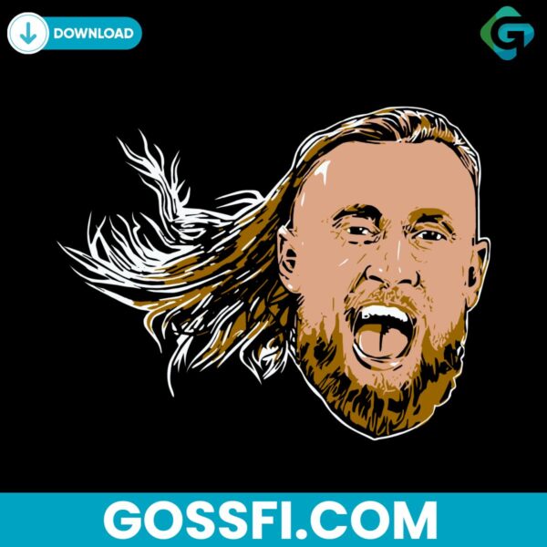 george-kittle-head-49ers-football-player-svg-digital-download