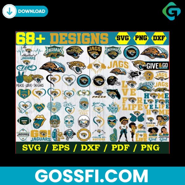 68-designs-jacksonville-jaguars-svg-bundle