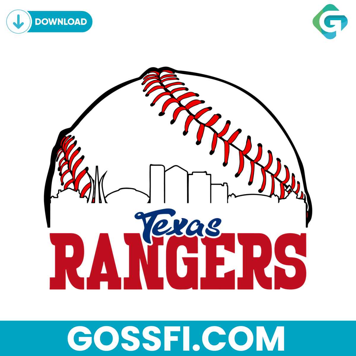 baseball-skyline-texas-rangers-svg-digital-download