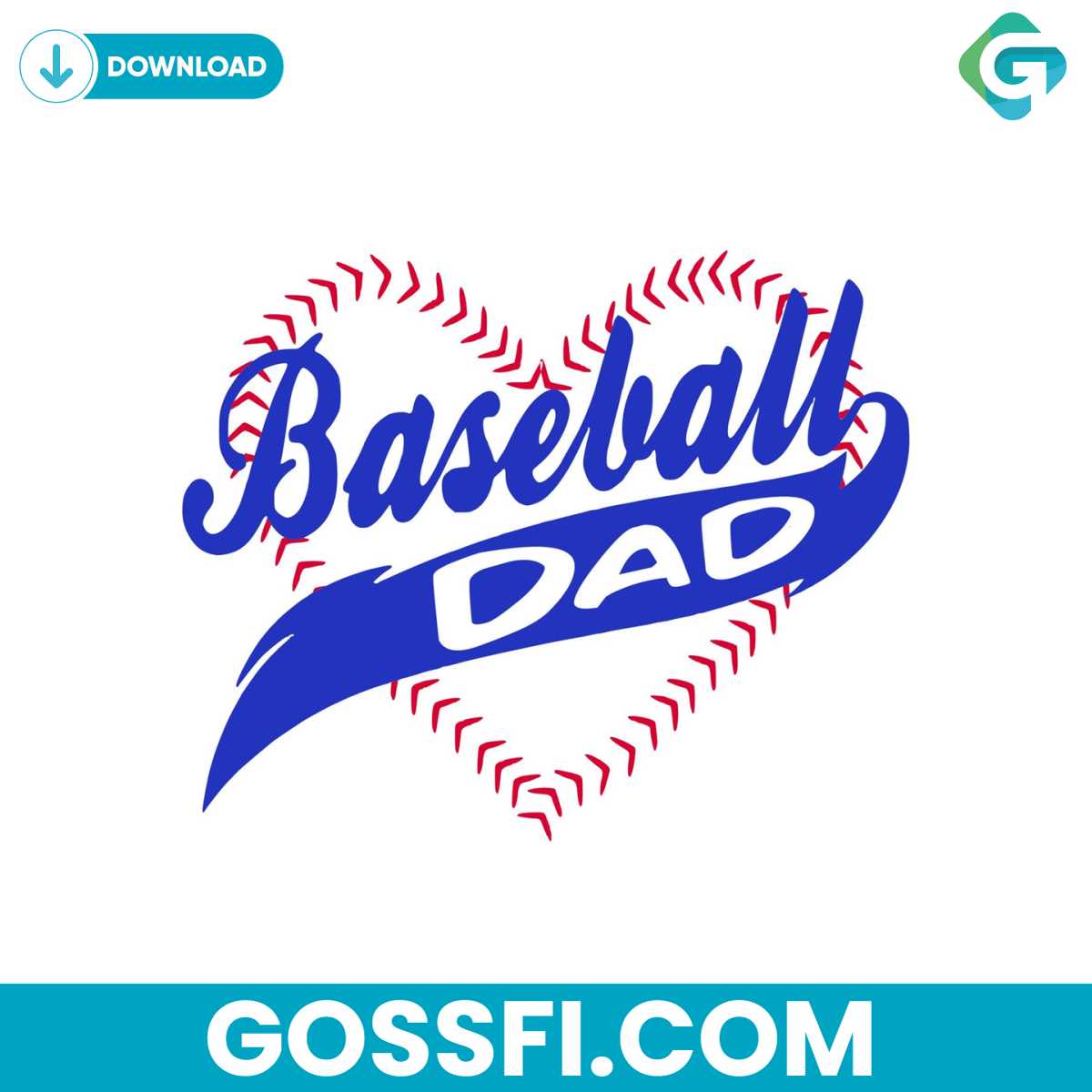 baseball-heart-baseball-dad-svg-digital-download