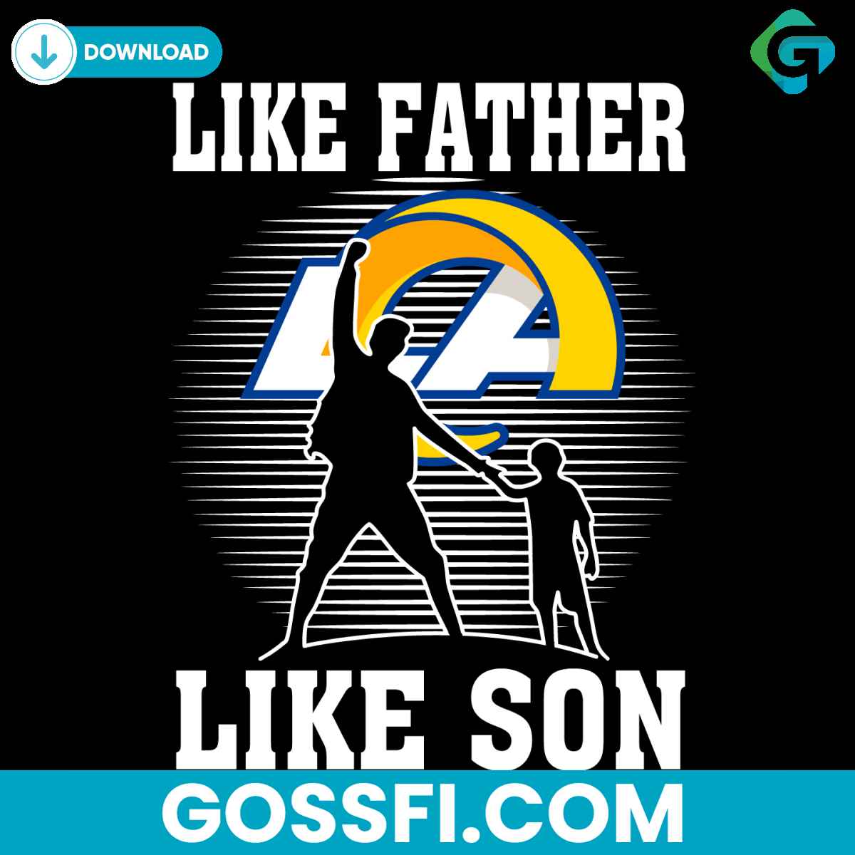 like-father-like-son-los-angeles-rams-svg