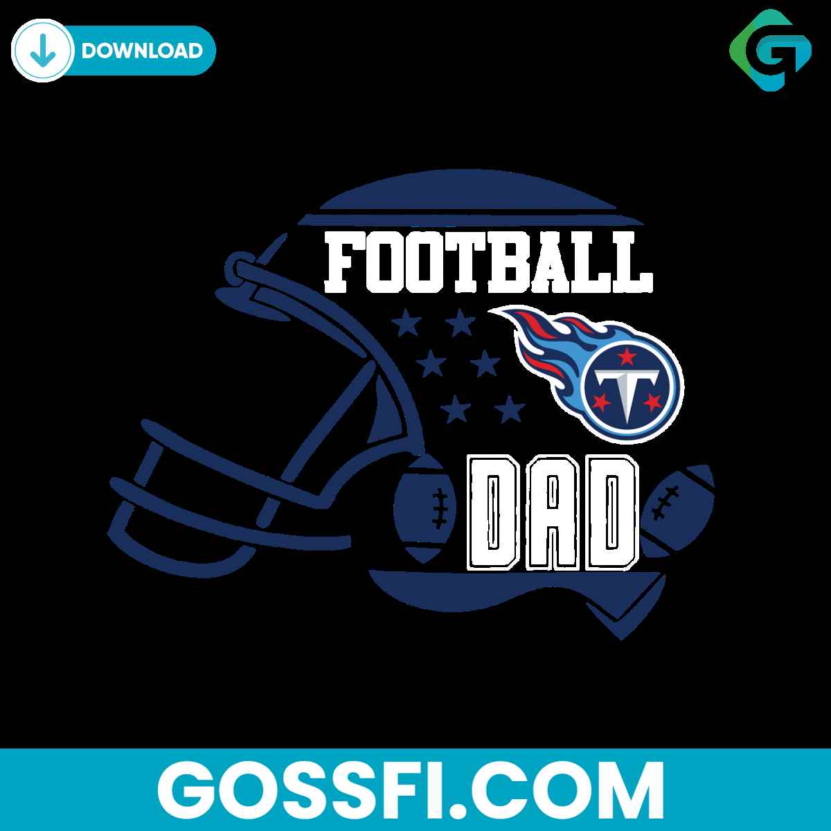 football-dad-tennessee-titans-helmet-svg