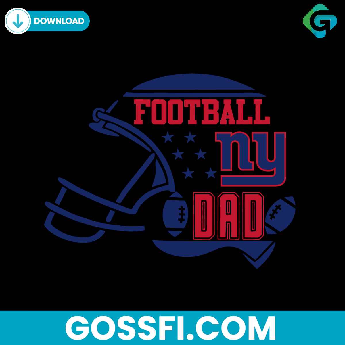football-dad-new-york-giants-helmey-svg