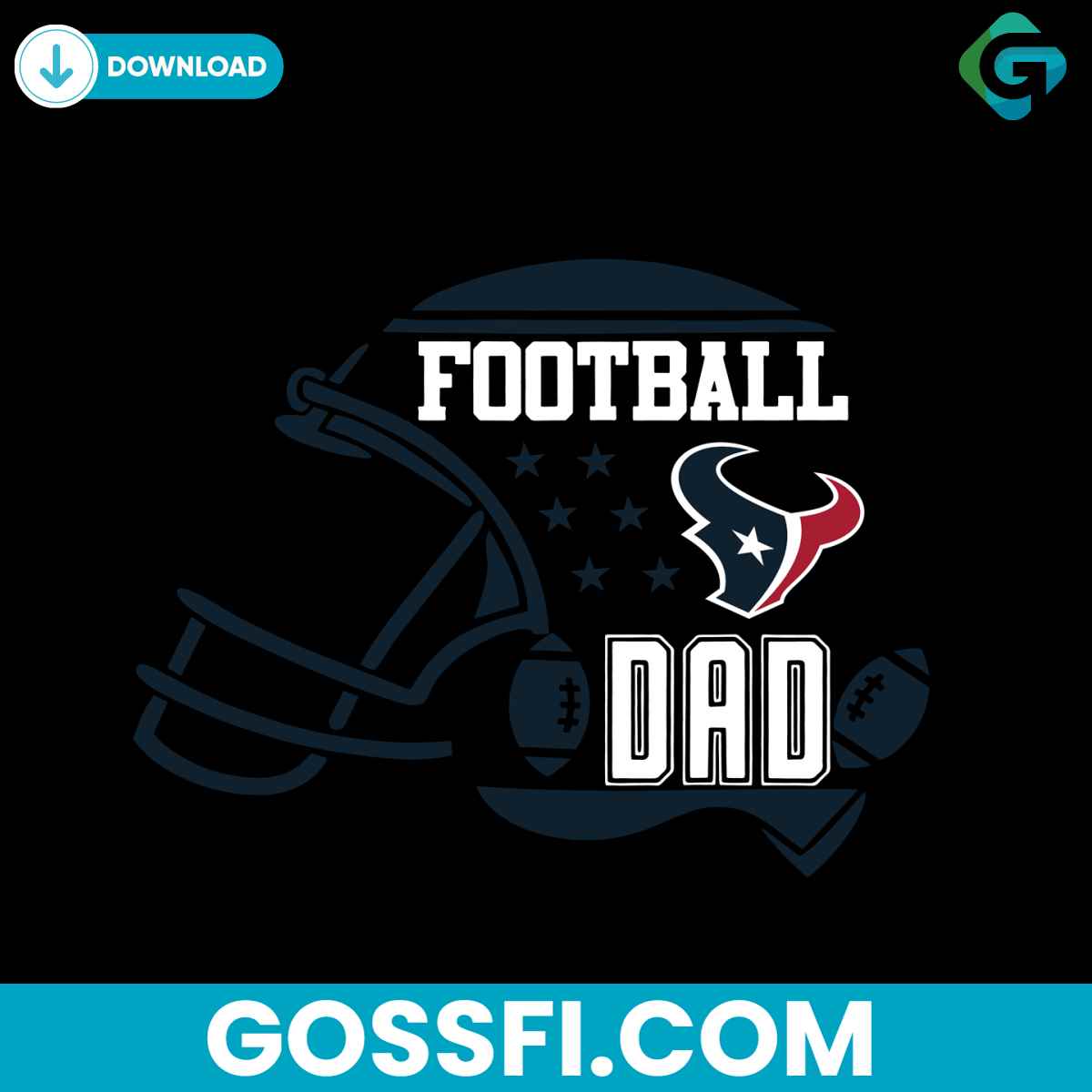 football-dad-houston-texans-helmet-svg