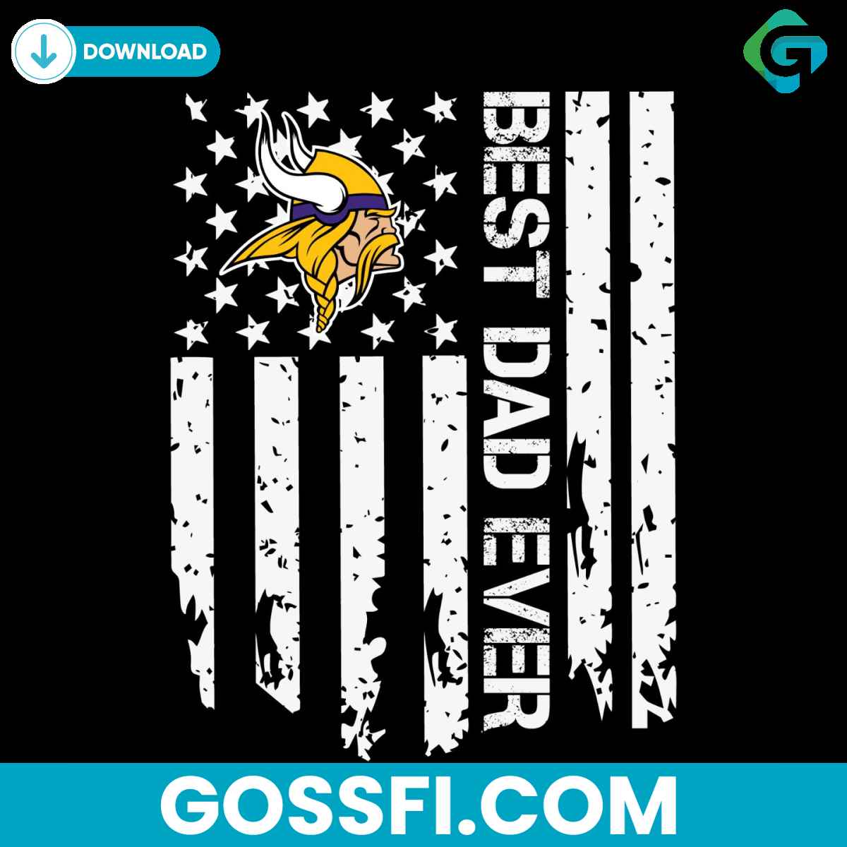 minnesota-vikings-best-dad-ever-american-flag-svg