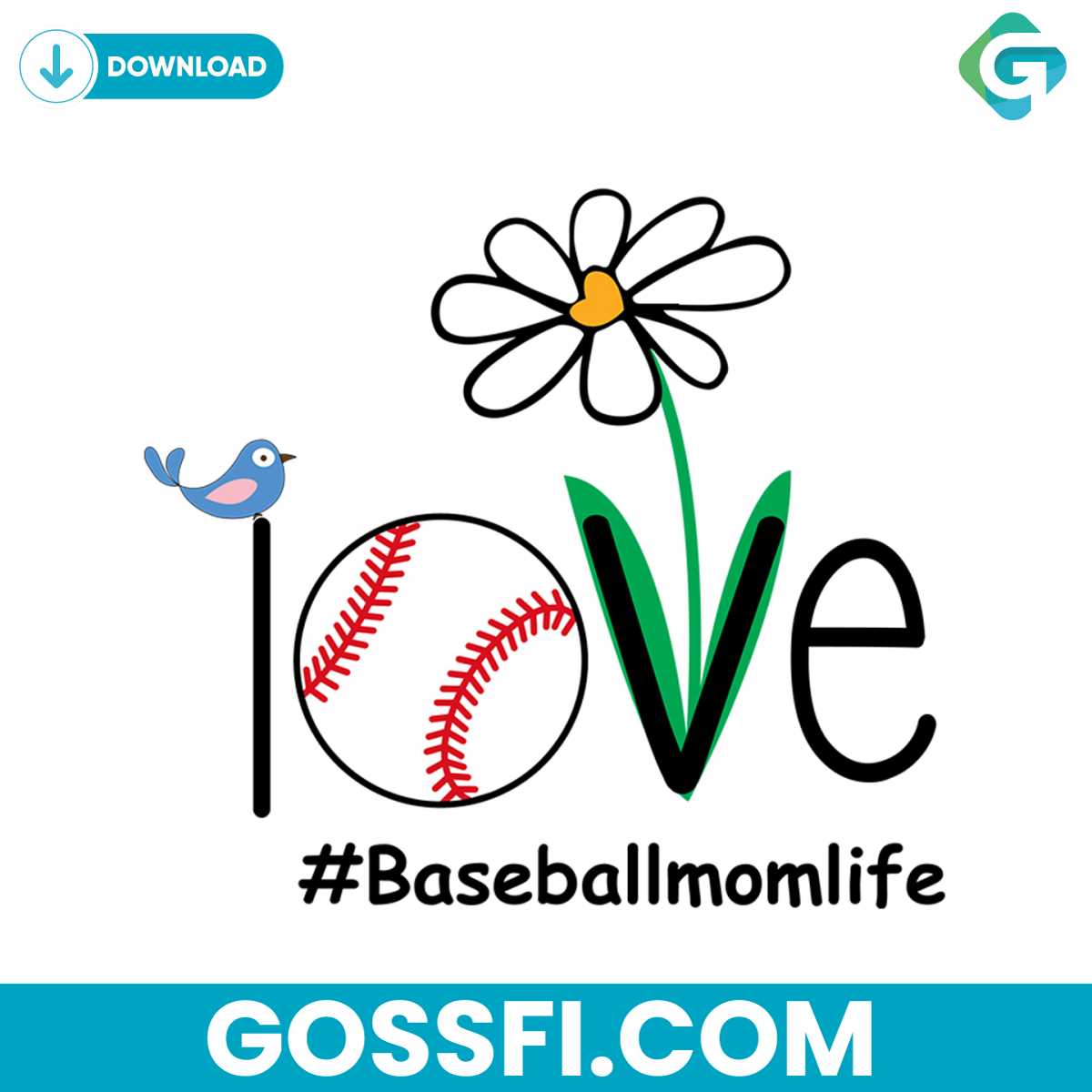 love-baseball-mom-life-svg-digital-download
