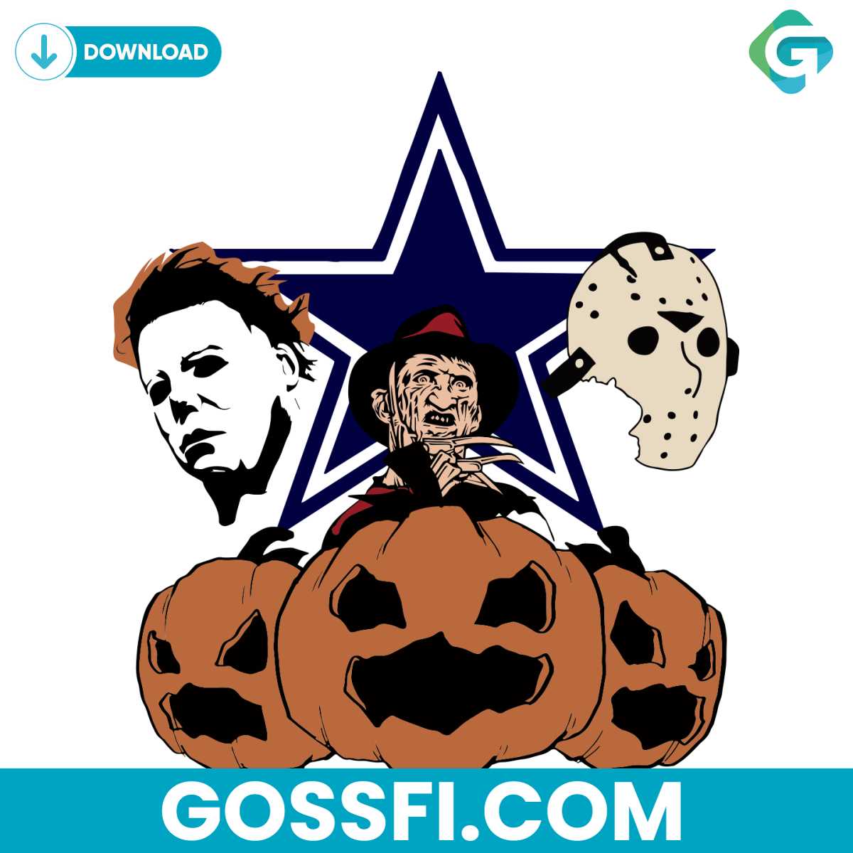 dallas-cowboy-halloween-freddy-krueger-svg