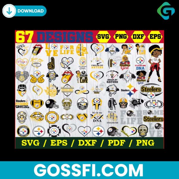 67-designs-pittsburgh-steelers-football-svg-bundle