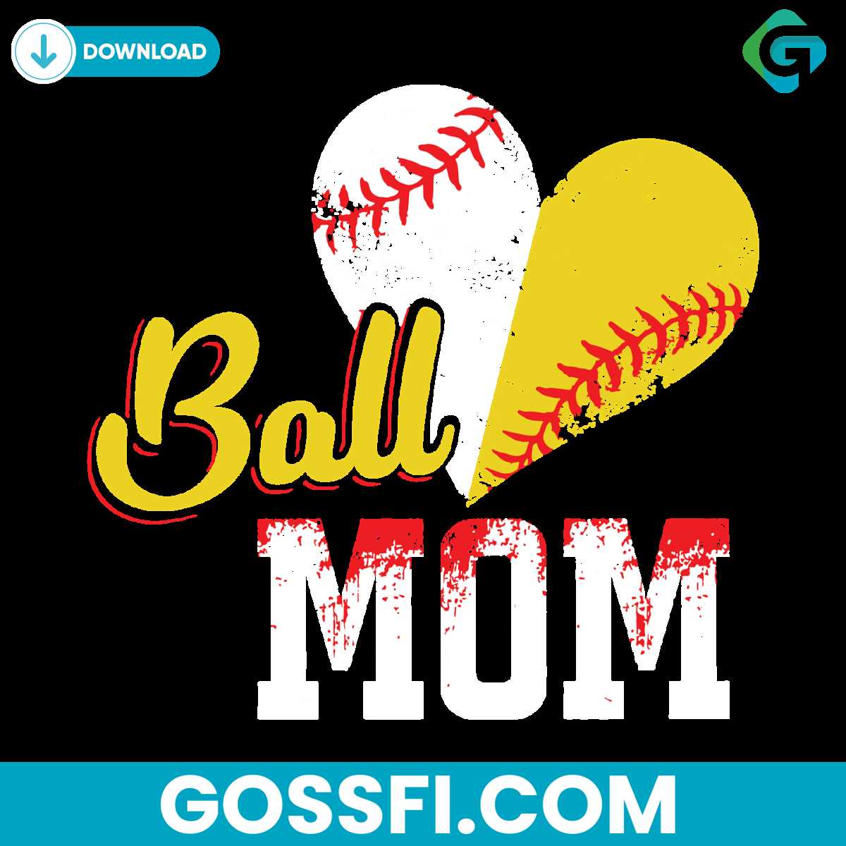 ball-mom-heart-svg-digital-download