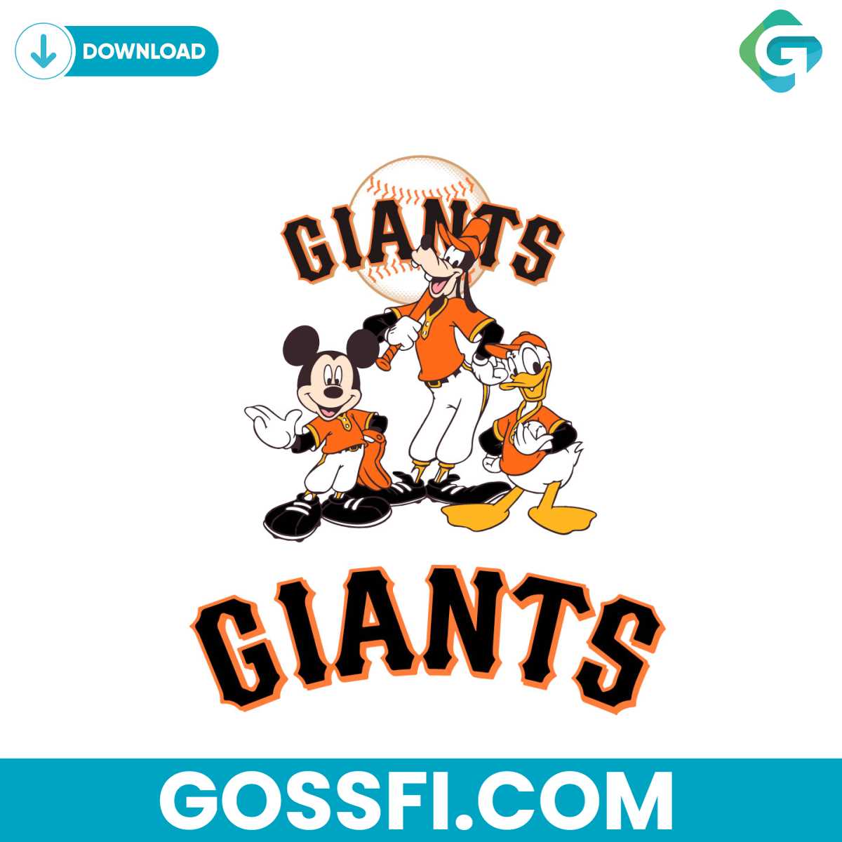 san-francisco-giants-mickey-and-friends-svg
