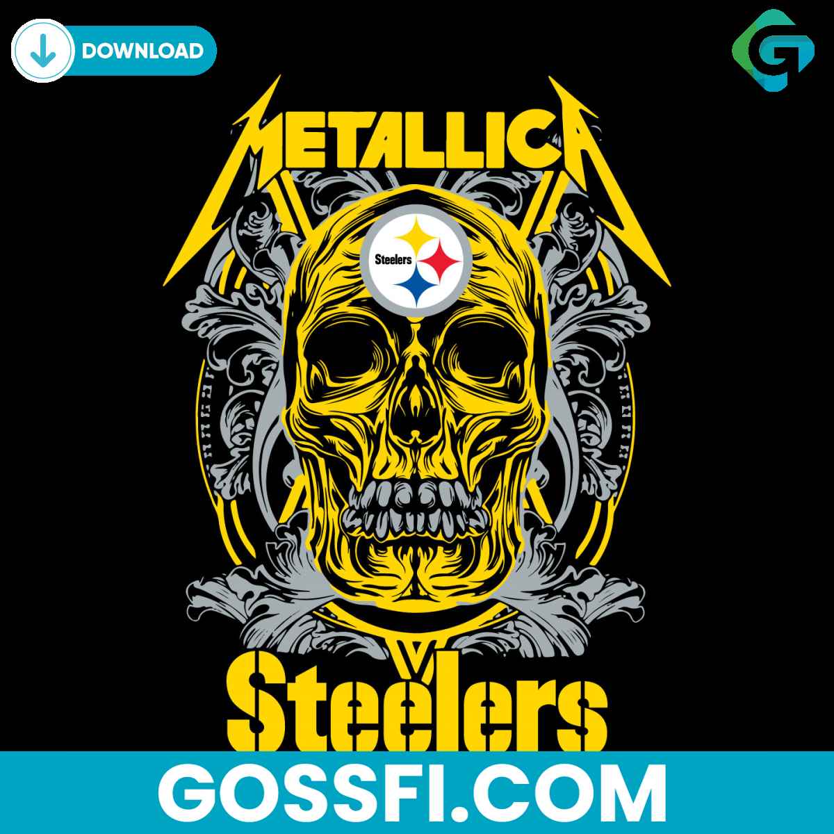 skull-metallica-pittsburgh-steelers-svg