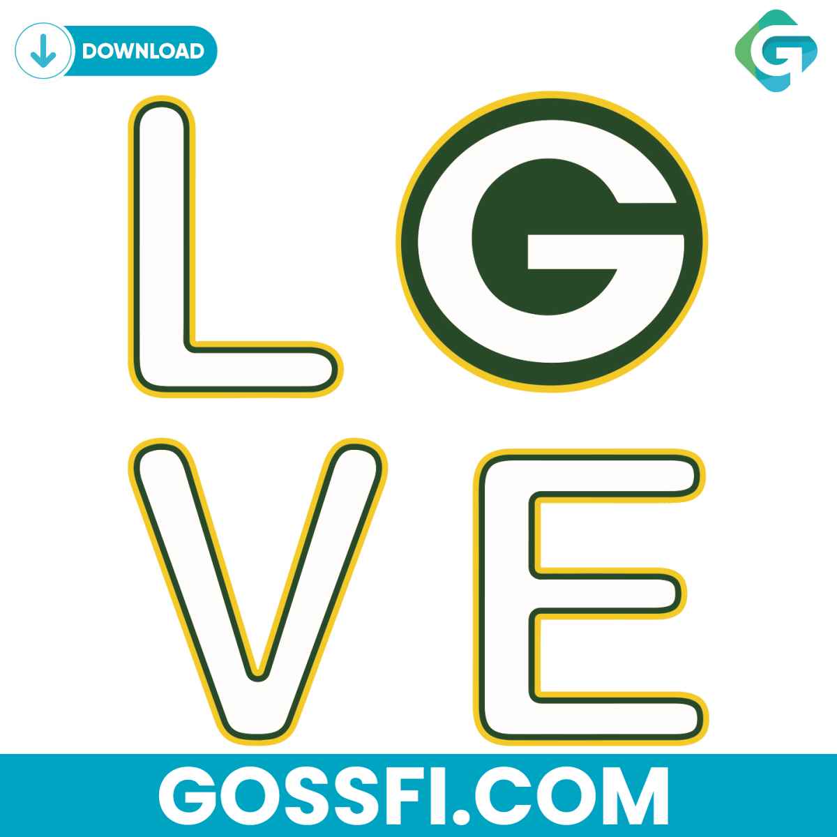 green-bay-packers-love-svg-digital-download