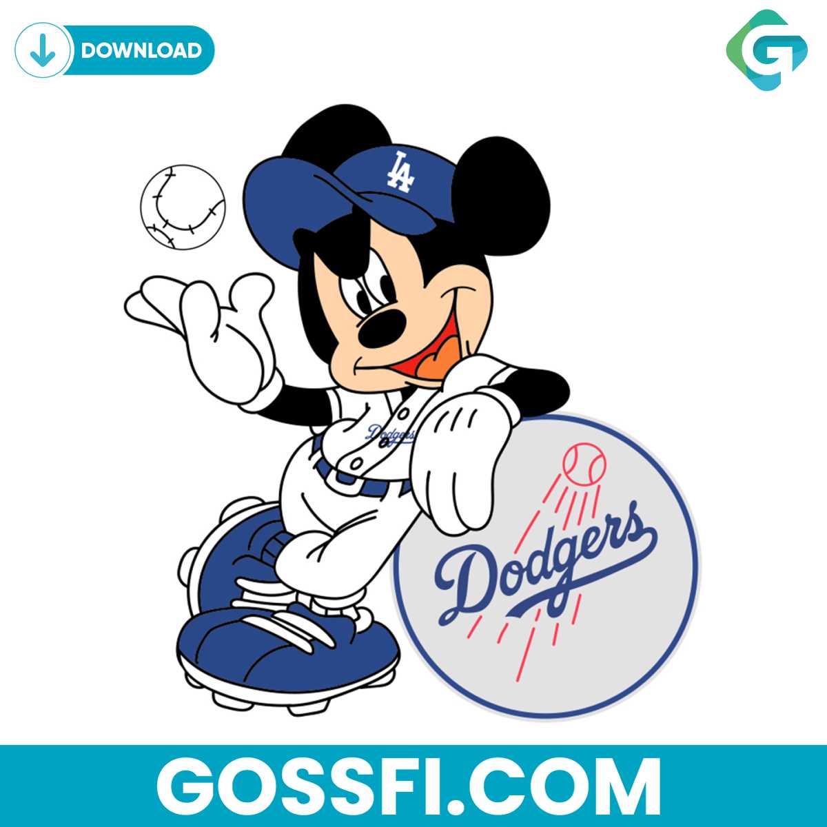 mickey-mouse-los-angeles-dodgers-svg