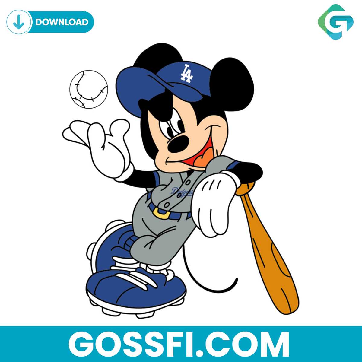 mickey-mouse-los-angeles-dodgers-svg