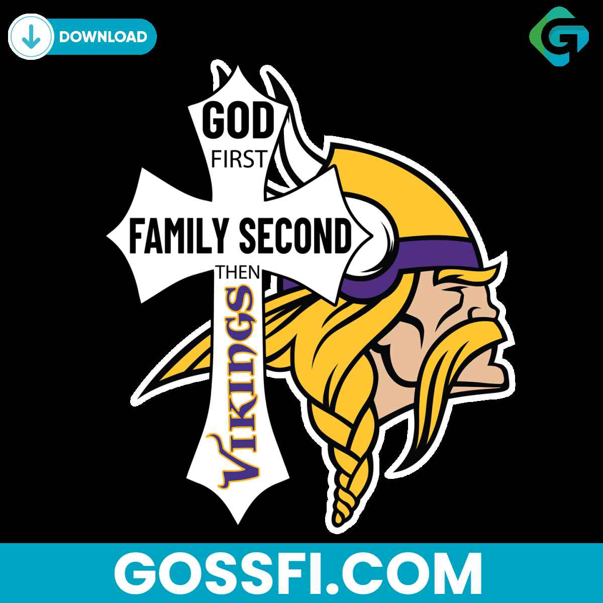 god-first-family-second-then-vikings-svg