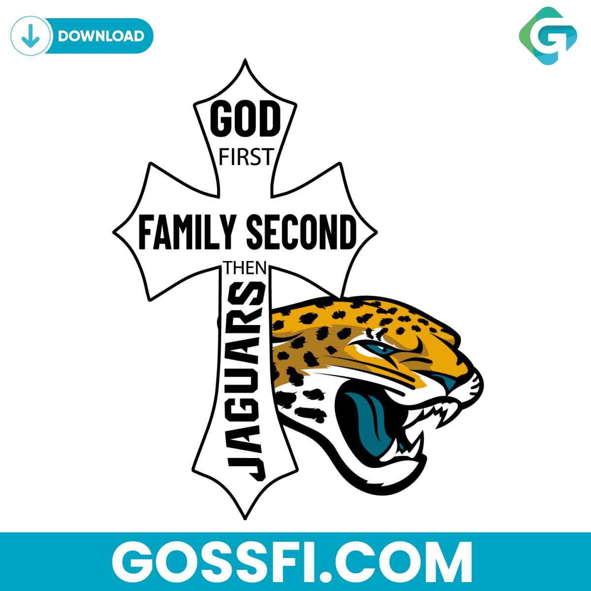 god-first-family-second-then-jaguars-svg