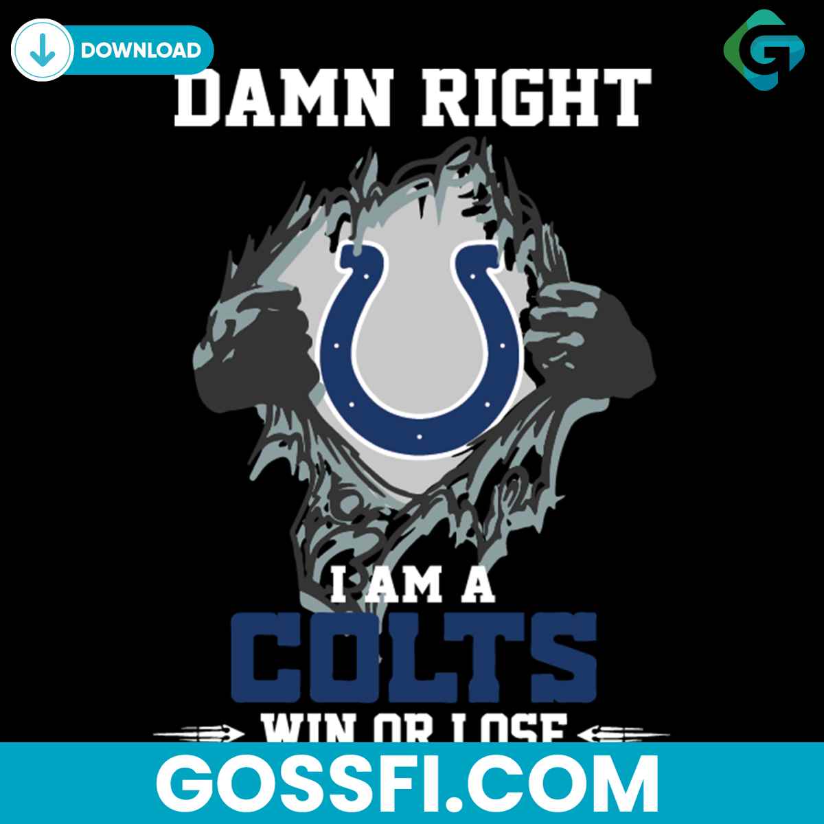 damn-right-i-am-a-colts-win-or-lose-svg