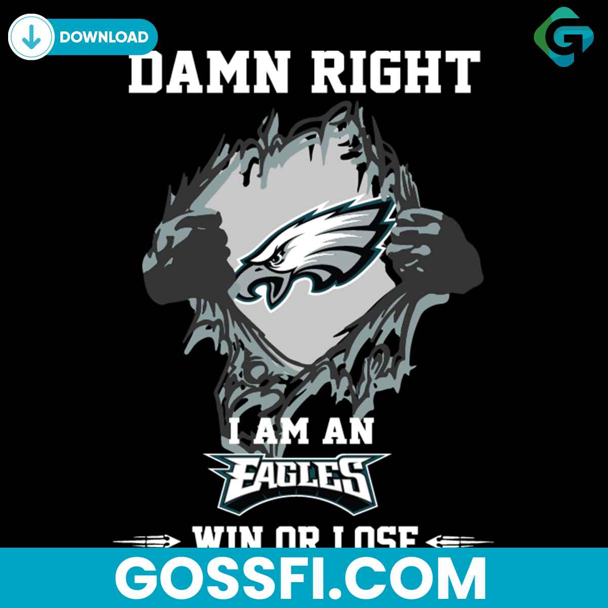 damn-right-i-am-an-eagles-win-or-lose-svg
