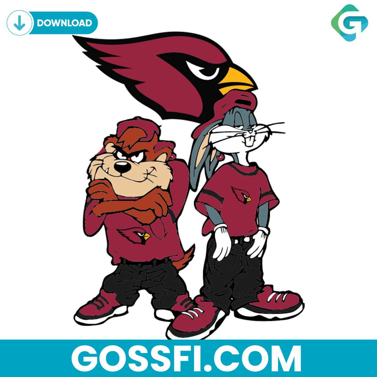 looney-tunes-hip-hop-arizona-cardinals-svg