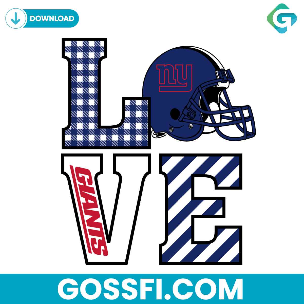 love-new-york-giants-helmet-svg-digital-download