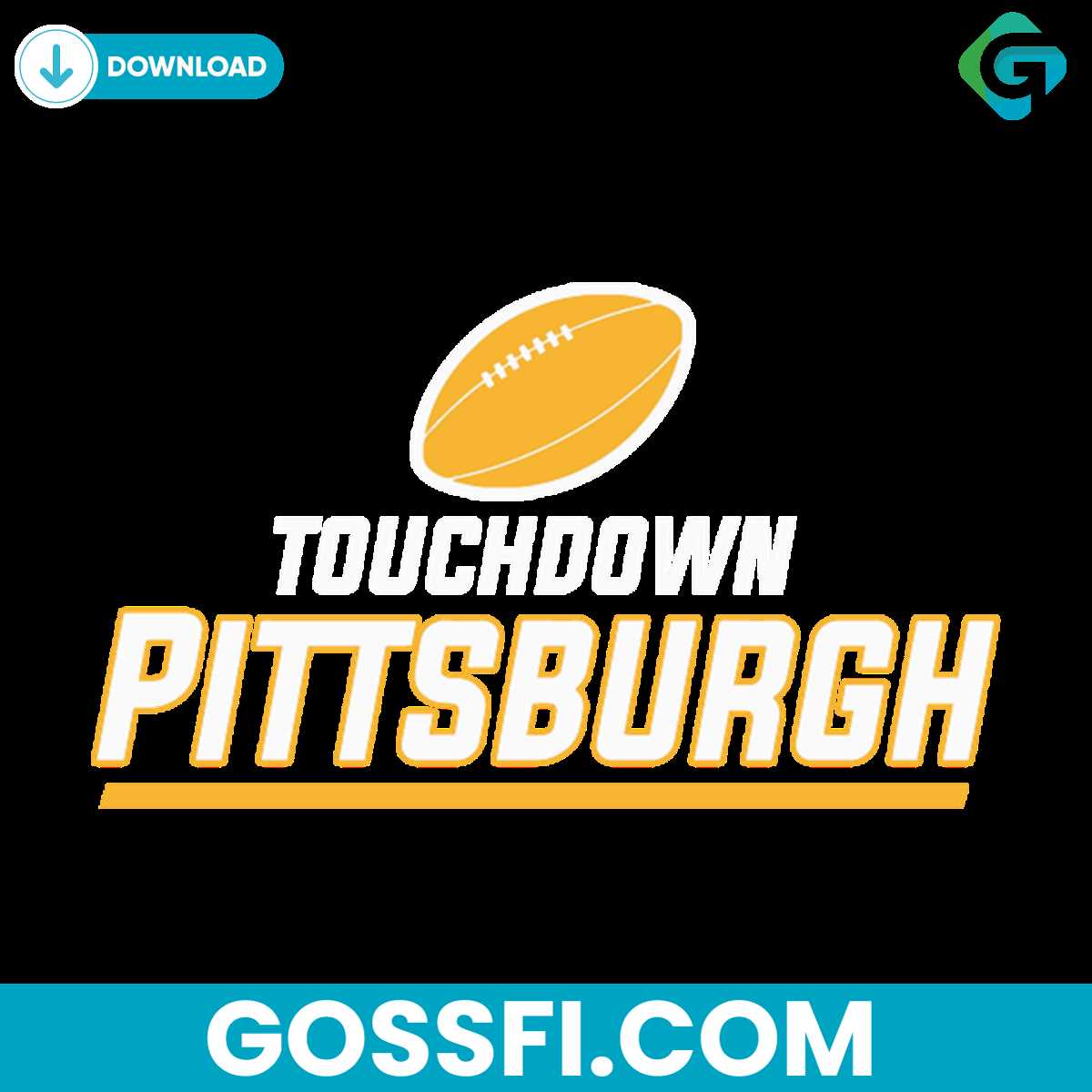 touch-down-pittsburgh-football-svg-digital-download