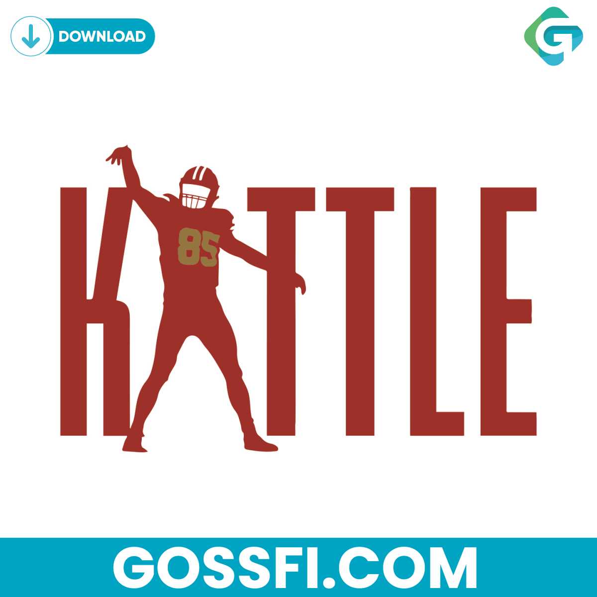 george-kittle-san-francisco-49ers-player-svg