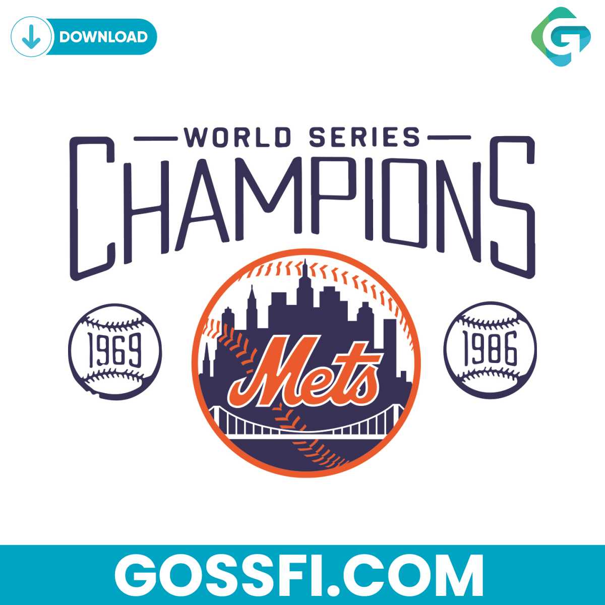 world-series-champions-new-york-mets-svg