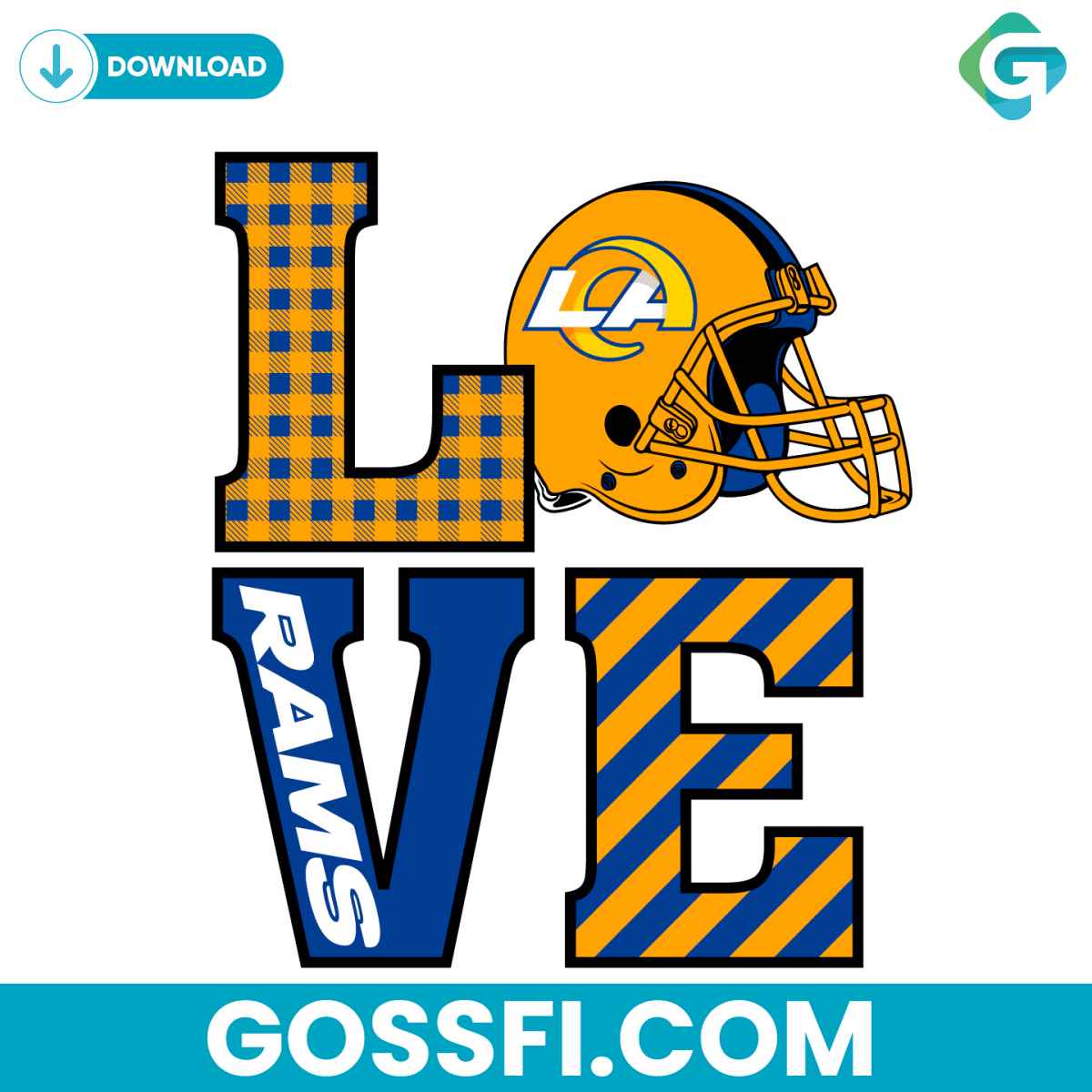 love-los-angeles-rams-svg