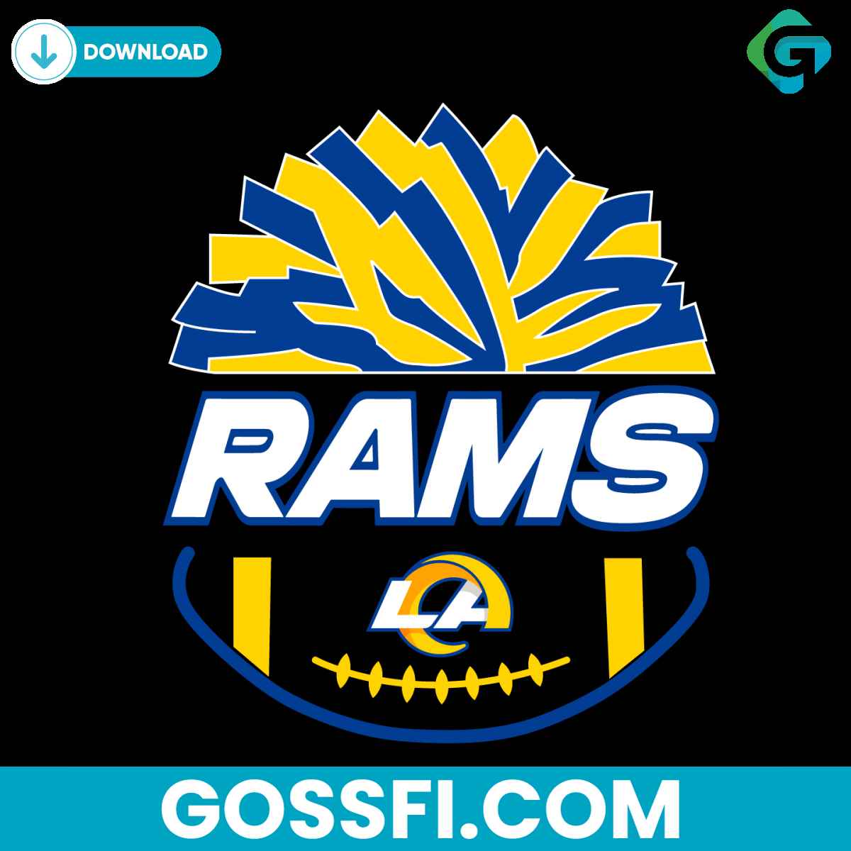 los-angeles-rams-nfl-football-svg