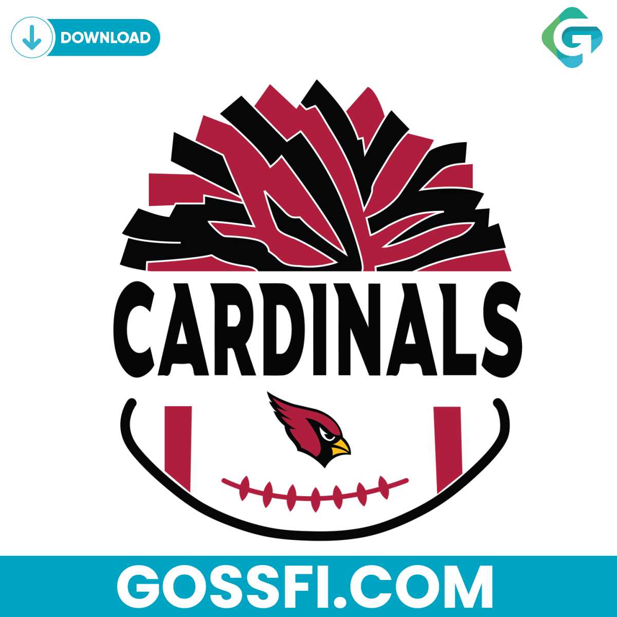 arizona-cardinals-football-pom-poms-svg