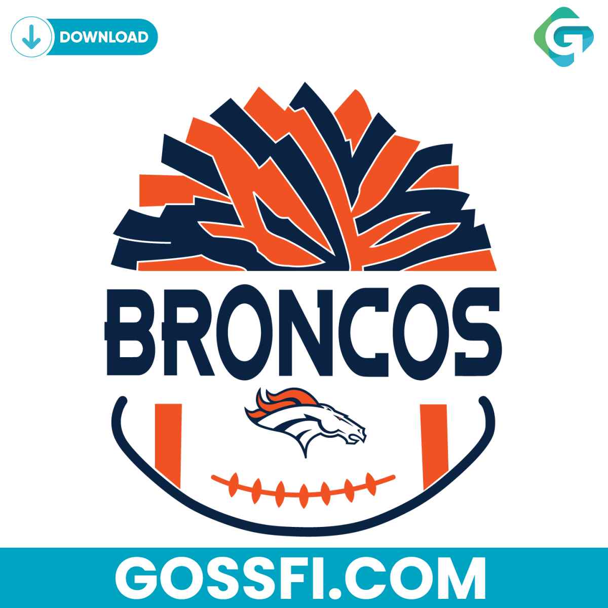 denver-broncos-nfl-football-svg