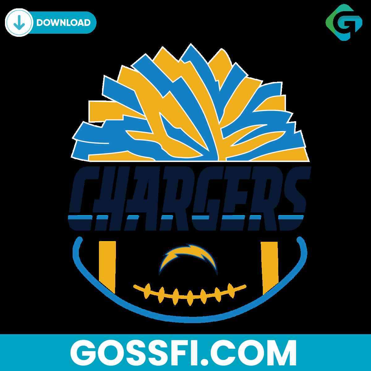 los-angeles-chargers-nfl-football-svg